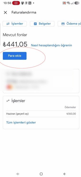 Google Ads Bakiye Yükleme